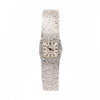 Rolex Precision 18K White Gold 18mm Diamond Bezel Watch