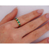 1 Carat Emerald Diamond 5-Stone Square Ring in 14K Gold