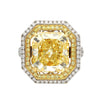 10.88 Carat Radiant Cut Fancy Yellow Diamond | GIA Certified