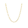 14K Gold 3.8MM 16 Inch Paper Clip Chain Necklace