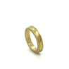 14K Gold Uneven Curved Ring in Brushed Gold