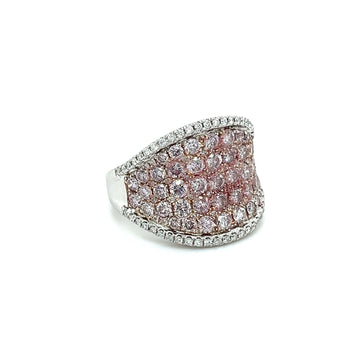 14K White Gold Pink Diamond Micro Pave Ring – Assay Jewelers