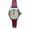 1950's Rolex Oyster Speedking Precision Watch in Red Leather Strap