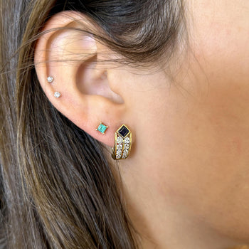 1.60 Carat Diamond and Sapphire 18K Gold V Shape Clip Earrings Set – Assay Jewelers