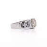 1.95 Carat Faint Brown, White, & Black Diamonds Men's Ring