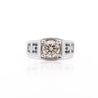 1.95 Carat Faint Brown, White, & Black Diamonds Men's Ring