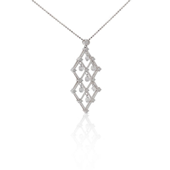 2 Carat tw Diamond Dangling Platinum Pendant Necklace – Assay Jewelers