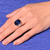 20 Carat Royal Blue No Heat Burma Sapphire & Diamond Ring