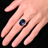 20 Carat Royal Blue No Heat Burma Sapphire & Diamond Ring