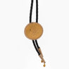 20 Dollar Lady Liberty 24k Gold Coin Alaskan Bolo Tie with Gold Nugget Tips
