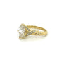 2.06 Carat Pear Cut Lab Grown Diamond in 18K Gold Twisted Crossover Ring