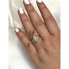 2.06 Carat Pear Cut Lab Grown Diamond in 18K Gold Twisted Crossover Ring