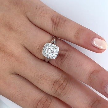 2.14 Carat Lab Grown Radiant Cut Diamond Split Shank Engagement Ring – Assay Jewelers