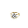 2.60 Carat Lab Grown 14K Yellow Gold 6-Prong Solitaire Diamond Engagement Ring