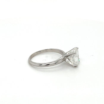 2.79 Carat Lab Grown Diamond Engagement Ring in 14K White Gold Solitaire 4-Prong Setting – Assay Jewelers