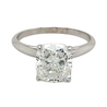 2.79 Carat Lab Grown Diamond Engagement Ring in 14K White Gold Solitaire 4-Prong Setting