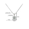 3 Carat Cushion Cut Lab Grown Diamond Solitaire Single Pendant in 14K