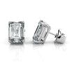 3 Carat Emerald Cut Lab Grown Diamond Stud Earrings