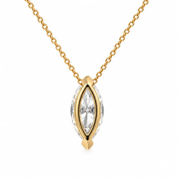 3 Carat Marquise Diamond Sliding Solitaire Pendant Necklace – Assay Jewelers