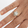 3.09 Carat Diamond Pear-Cut Bezel Set White Gold Solitaire Engagement Ring