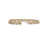 3.22 Carat TW Fancy Brown and White Diamonds in Patterned 18K White and Yellow Gold Bracelet | 7 inches