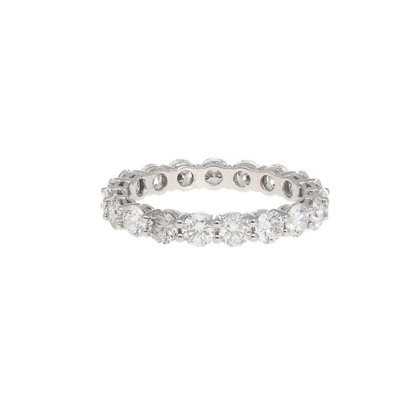 3.3 Carat Lab Grown Diamond Unisex Wedding Band 14K White Gold Size 9-11