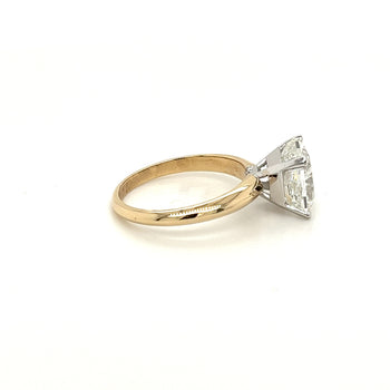 4 Carat Radiant Cut Lab Grown Diamond in 2-Tone Ring – Assay Jewelers