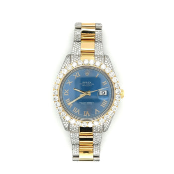 42mm Mens Rolex DateJust 2-Tone With Diamond Bezel/Bracelet – Assay Jewelers