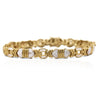 4.6 Carat Diamond Multi-Shape Link 18K Gold Unisex Bracelet
