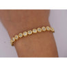 5 Carat TW Diamond Bezel Set Tennis Bracelet in 18k Yellow Gold 7"