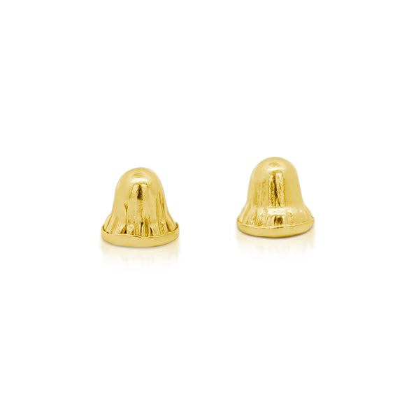 5mm Classic 14K Yellow Gold Ball Stud Earrings In Screw Backs