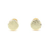 5mm Frosted Matte Round Screw Back 14K Gold Stud Earrings