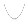 6 Carat Natural Diamond Riviera Graduated Tennis Necklace Platinum 17" 4-Prong