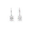 6.34 Carat Oval Cut IGI Certified CVD Lab Diamond Drop Earrings