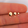 7mm Classic 14K Solid Gold Ball Stud Earrings