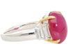 8.76 Carat Burma No Heat Star Ruby and Diamond Platinum Ring
