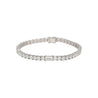 9-5 Carat Round & Emerald Cut Center Lab Diamond Tennis Bracelet in 18K