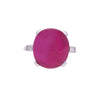 AGL Certified 10.88ct Burma Star Ruby Vintage Platinum Ring