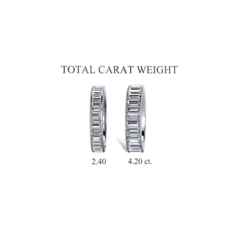 Assay Channel Emerald Cut Diamond Eternity Band Ring 14K White Gold – Assay Jewelers