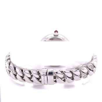 Bulgari 31mm Catene Watch with 18k White Gold and Diamond Link Strap – Assay Jewelers