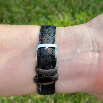 Bvlgari BB26 SGLD Classic Wrist Watch in Black Leather Strap – Assay Jewelers