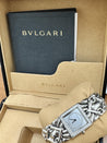 Bvlgari Trika Diamond 18K White Gold Integral Bracelet Square Watch Full Set