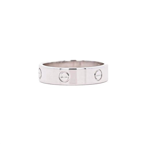 Cartier Love Band 18K White Gold 6mm Men's Band Size 12.5 Ring