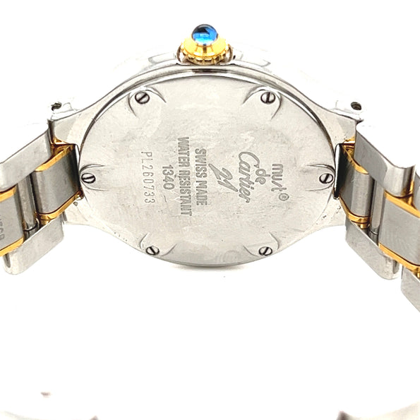 Cartier Must De 21 Ref. 1340 Two Tone 28mm Watch