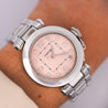 Cartier Pasha 2308 Diamond 18K White Gold Pink Dial Bracelet Automatic Watch