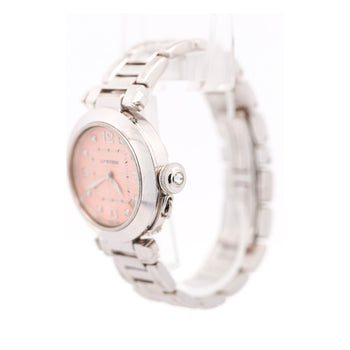 Cartier Pasha 2308 Diamond 18K White Gold Pink Dial Bracelet Automatic Watch – Assay Jewelers