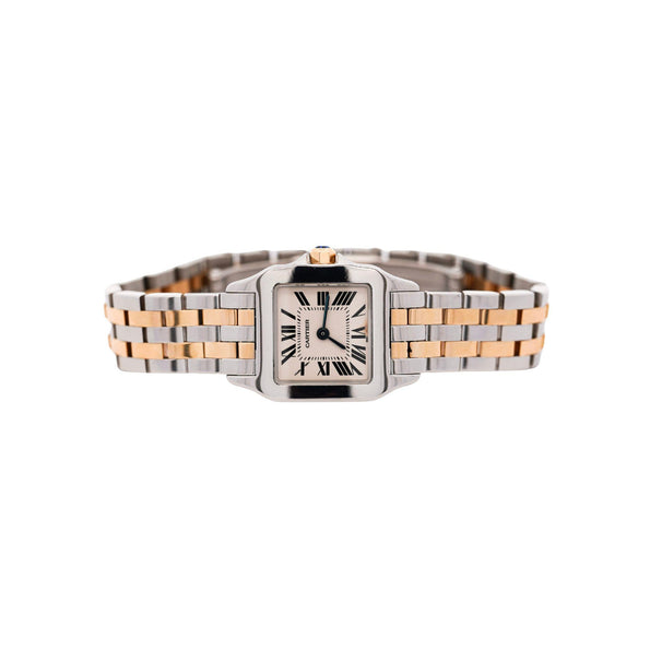 Cartier Santos Demoiselle 2698 Two-Tone Steel & 18K Gold Ladies Bracelet Watch