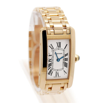 Cartier Tank Américaine 2482 18K Gold 20mm Ladies Watch – Assay Jewelers