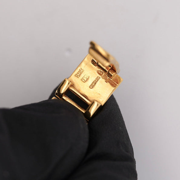 Chopard Happy Diamonds 22.05 Carat Diamond Ref 4097 Bezel 18K Yellow Gold Watch