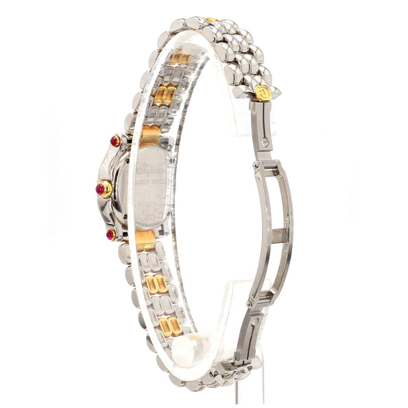 Chopard Happy Sport 8246 Two-Tone Floating Diamond and Ruby 1990 Vintage Watch